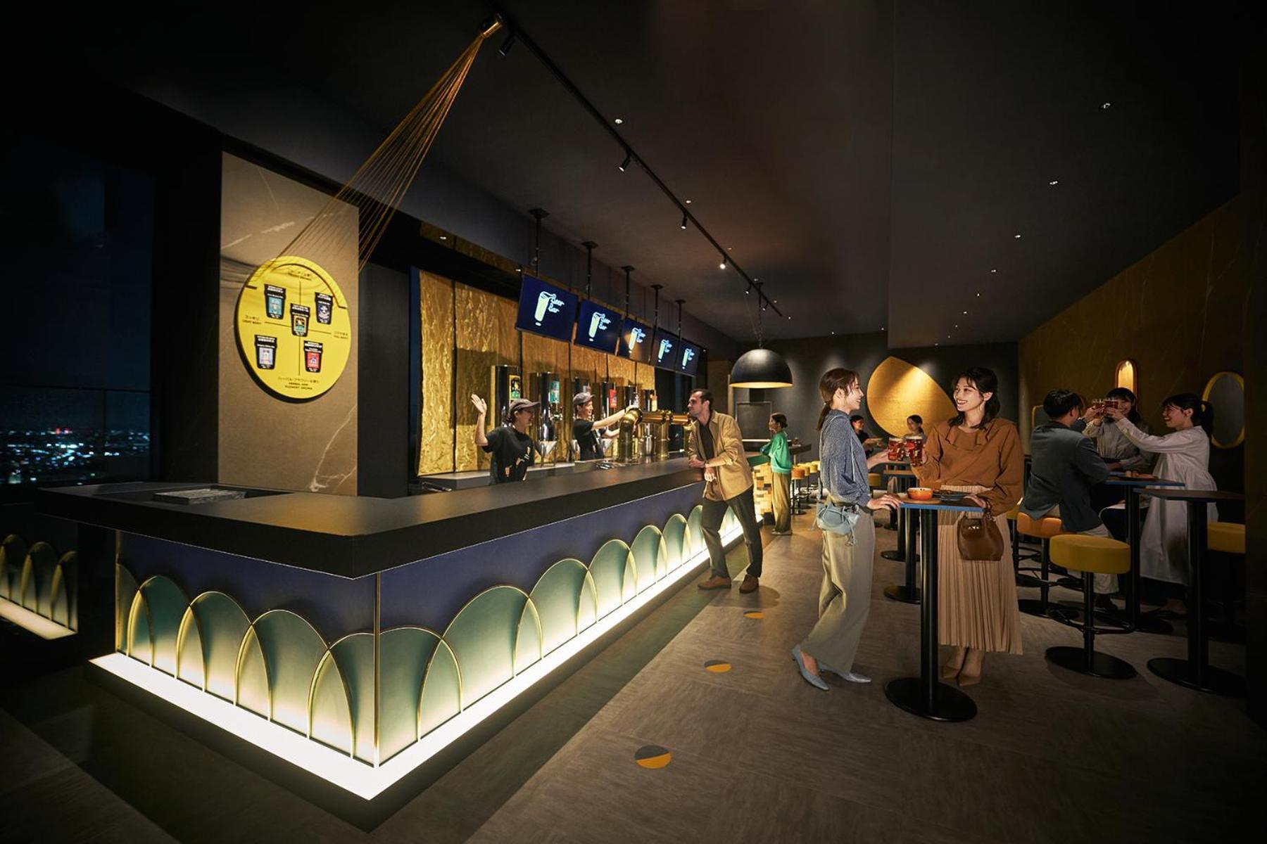 Omo Kansai Airport By Hoshino Resorts Izumisano Dış mekan fotoğraf The bar at the 360° Sky Lounge